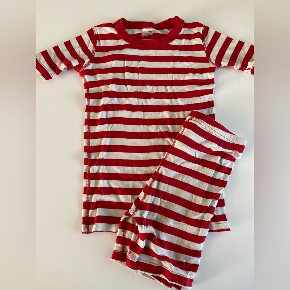 HANNA ANDERSSON ORGANIC COTTON PAJAMAS shorts set SZ 150 12Y